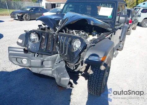 2021 Jeep Wrangler Unlimited Sport S 4X4 из США, поврежденный, VIN 1C4HJXDN3MW644514